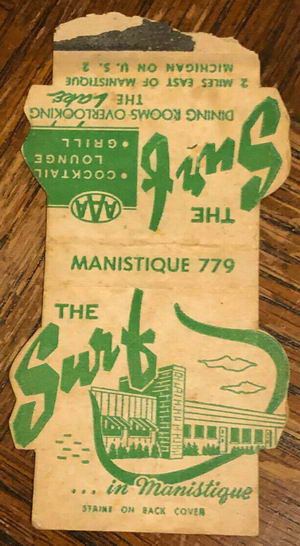 The Surf (Bayside Hotel) - Old Matchbook